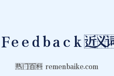 Feedback近义词是什么意思的图片
